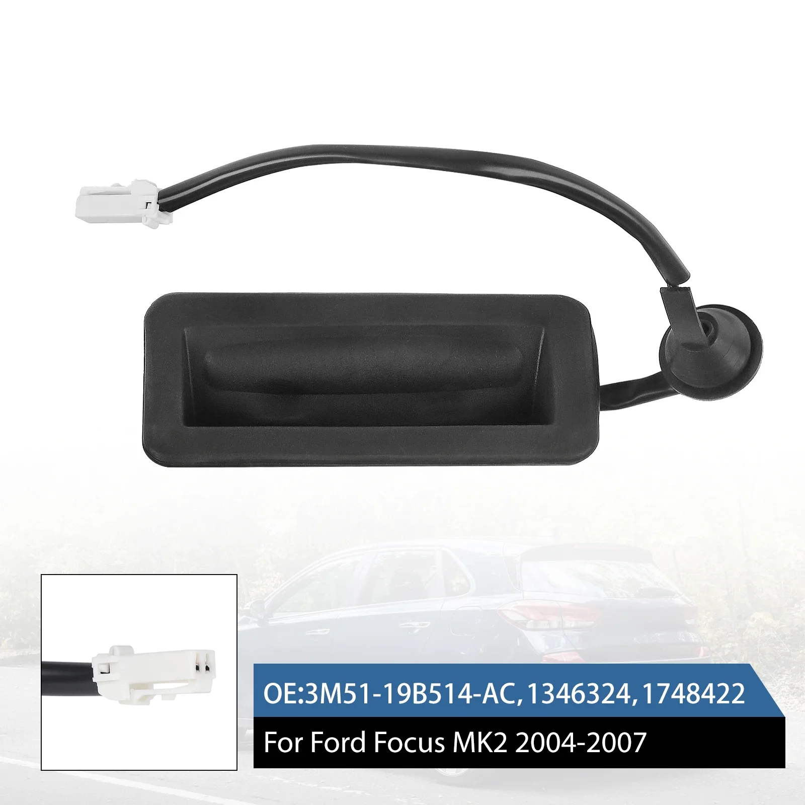 

Black ABS 3M51-19B514-AC 1346324 1748422 Tailgate Switch Opening Button High Quality Car Accessories For Ford Focus 2004-2007