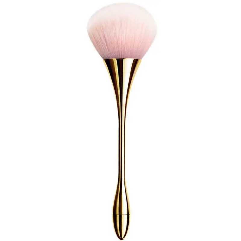 Large Soft Powder Brush Hourglass Shape for Loose Setting Blush Highlight Foundation Makeup Single Brush
