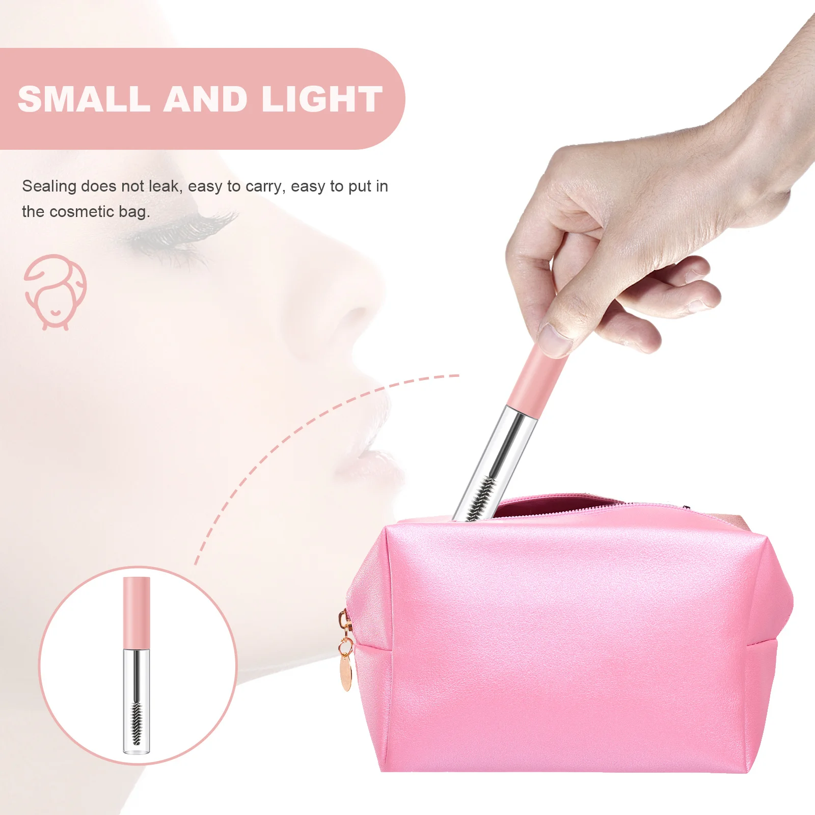 หลอดกาวเปล่า 10 ชิ้น หลอดใสสำหรับ DIY มาสคาร่า แบบพกพา เติมได้ ใช้สำหรับครีมขนตา เหมาะสำหรับการเดินทาง