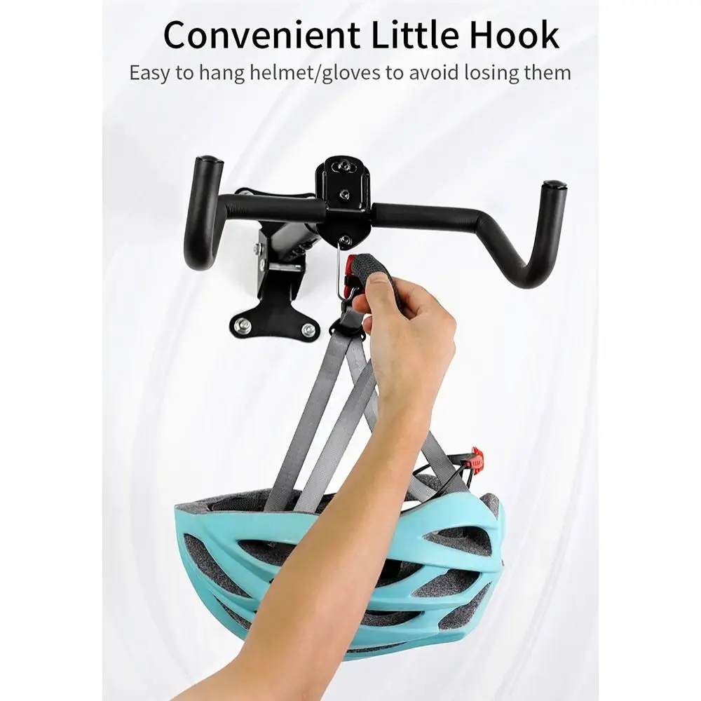 

Foldable Design Bike Wall Mount Rack Adjustable Wall Mounted Wall Hook Rack Thickened Load-bearing MTB Bicycle Wall Hanger
