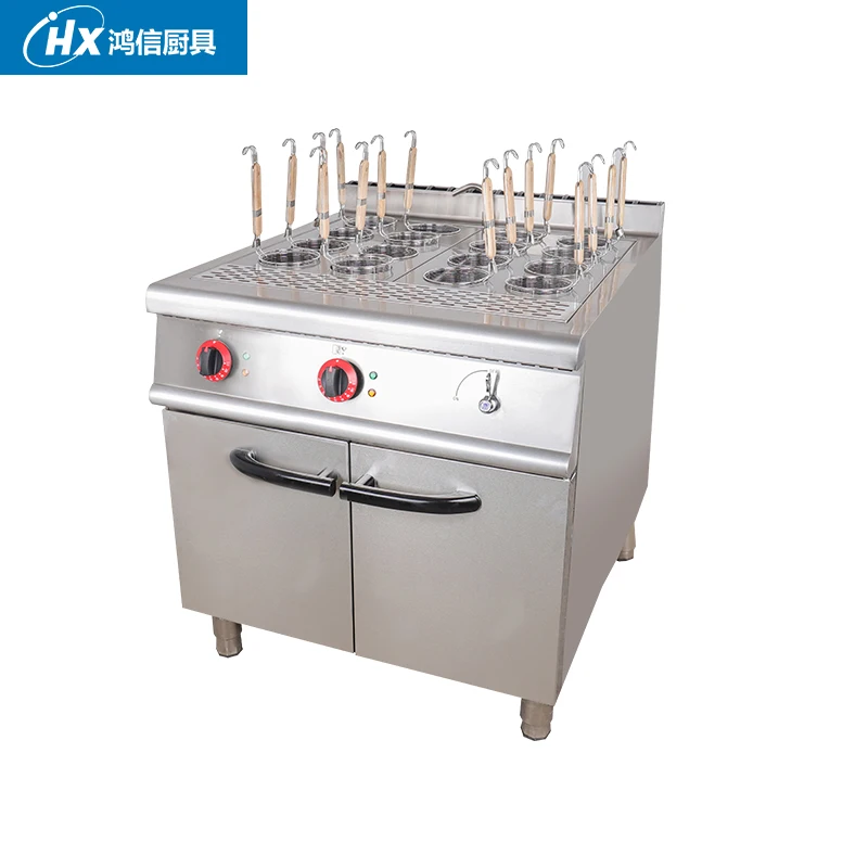 Durable 16 Baskets 700X700X910mm Stainless Steel Electric Gas Noodle Cooking Stove for Canteen Catering