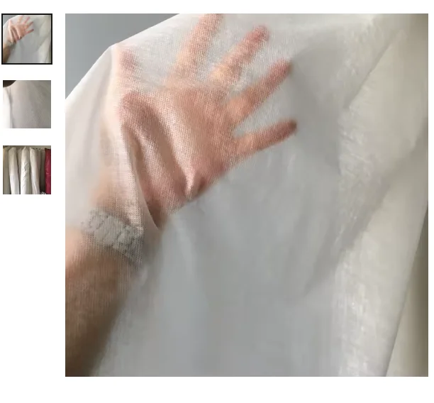 new 40gsm Wash Away Cold Water Soluble Fabric Backing Embroidery Stabilizer 155CM Width DIY Fleece Dress Underwear-