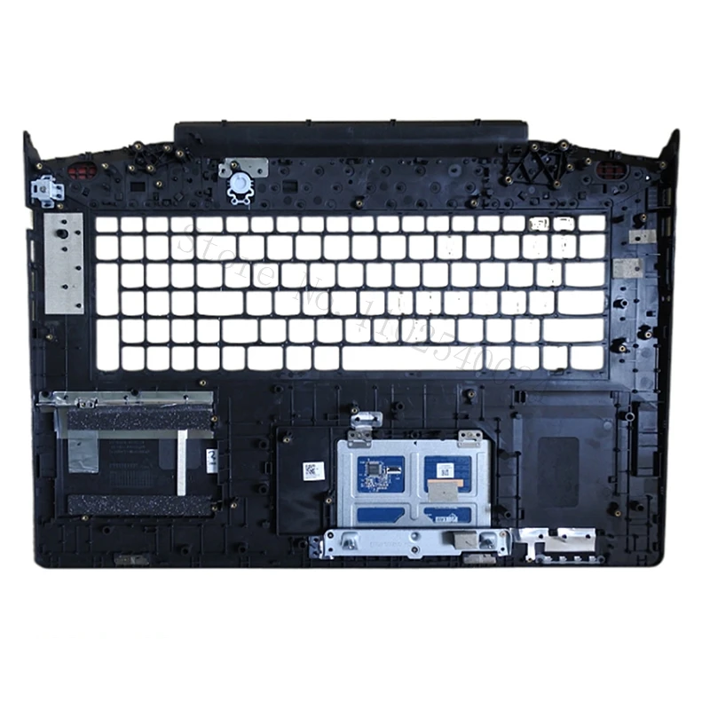 Imagem -03 - Nova Capa para Portátil Lenovo Ideapad Y70017 Y700-17isk Series Palmrest com Eua Reino Unido Superior Inferior Base Capa Preta c d Escudo