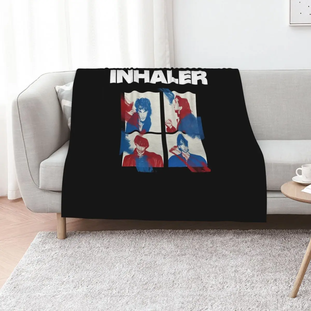 inhaler band, inhaler, band, elijah hewson, indie, josh jenkinson Throw Blanket Bed Fashionable anime Bed covers Thin Blankets
