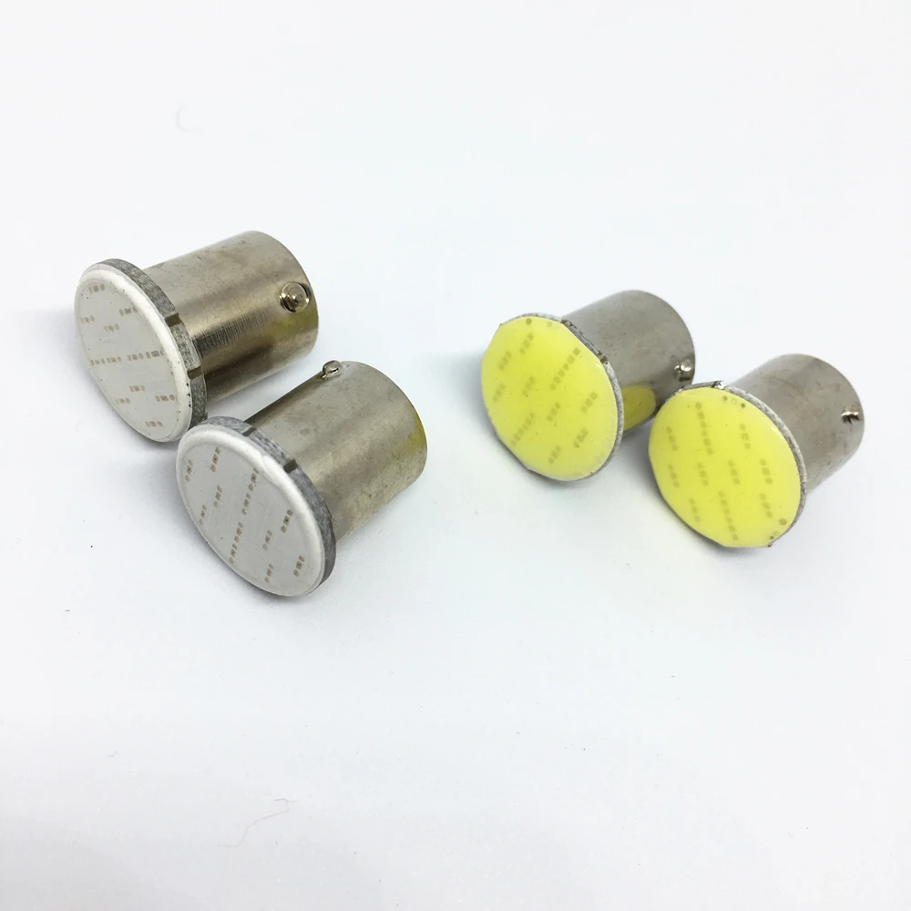 200 PCS 1156 BA15S P21W 1157 Bay15d P21/2w 12 Chips LED COB Bulb For Auto Car Backup Tail Turn Signal Lights  White  Lamp 12V