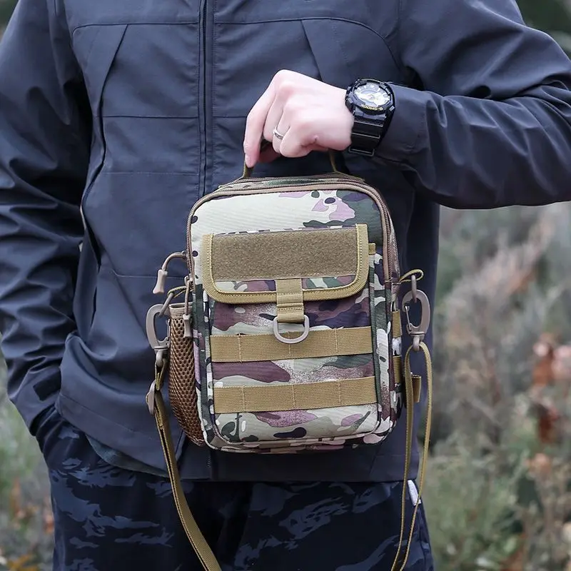 

Men's Outdoor Camouflage Tactical Crossbody Bag Lightweight Oxford Cloth Waterproof Multi-Functional Chest Pack Backpack