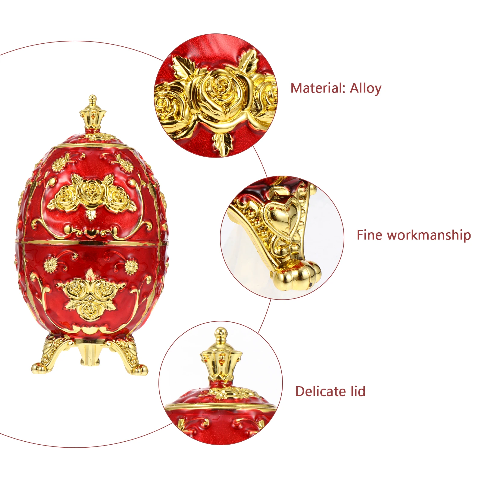 

Crown Rose Toothpick Barrel Container Retro Holder Dispenser Diamond Toothpicks Auto Alloy