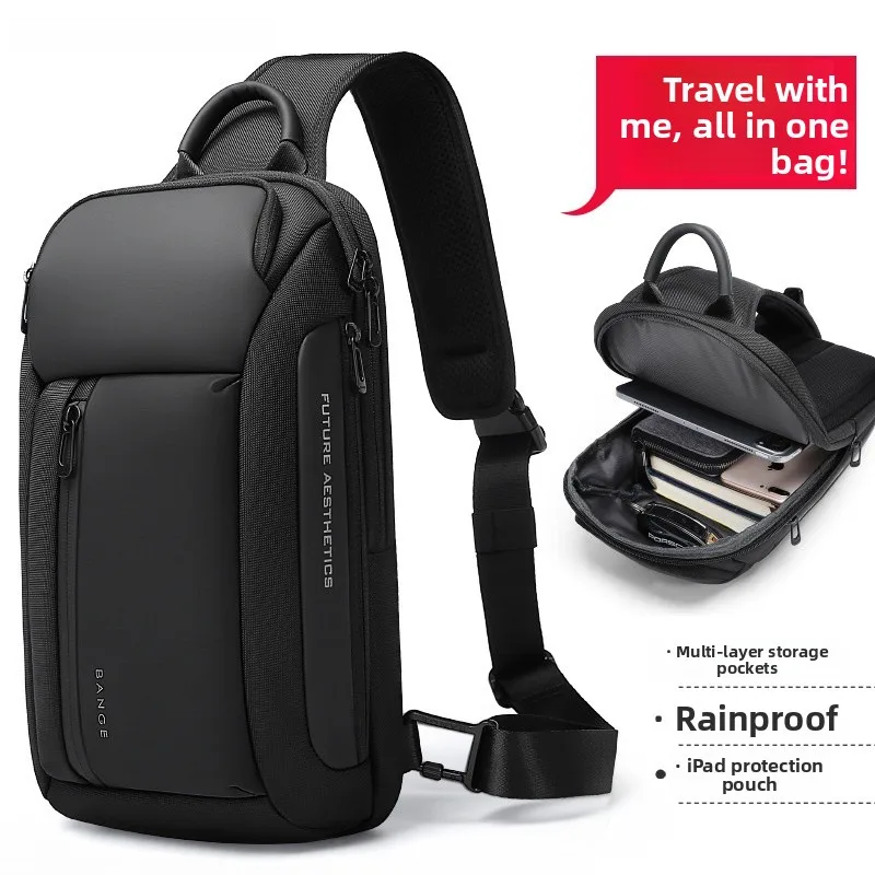 bange-men's-chest-bag-waterproof-casual-single-shoulder-sling-bag-oxford-cloth-crossbody-bag-for-men-summer-china-made