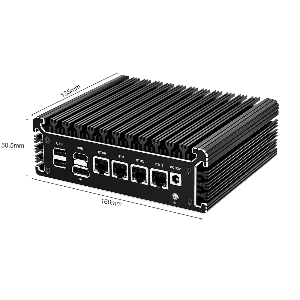 Nieuwe N5105 N6005 2.5G Zachte Mini Router Celeron Quad Core 2 * DDR4 NVMe SSD 4 Intel i226 Nics TPM HDMI2.0 DP Router