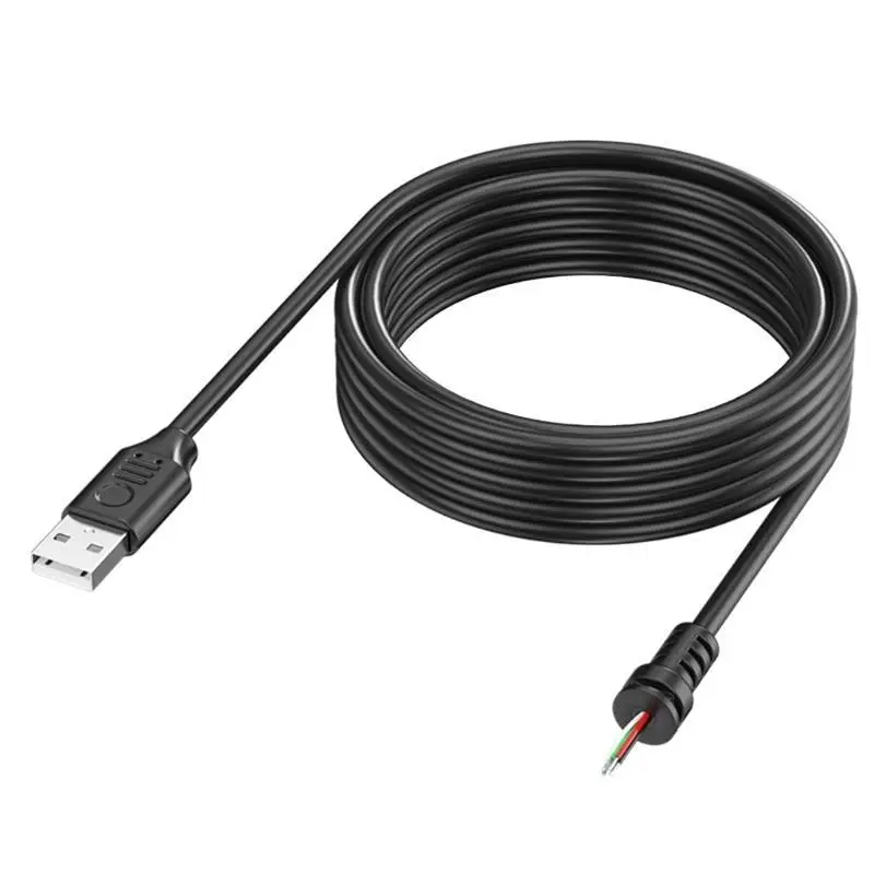 R53C USB 2.0 Male Plugtail Open Power Cable 4pin Fios baratos para equipamento USB