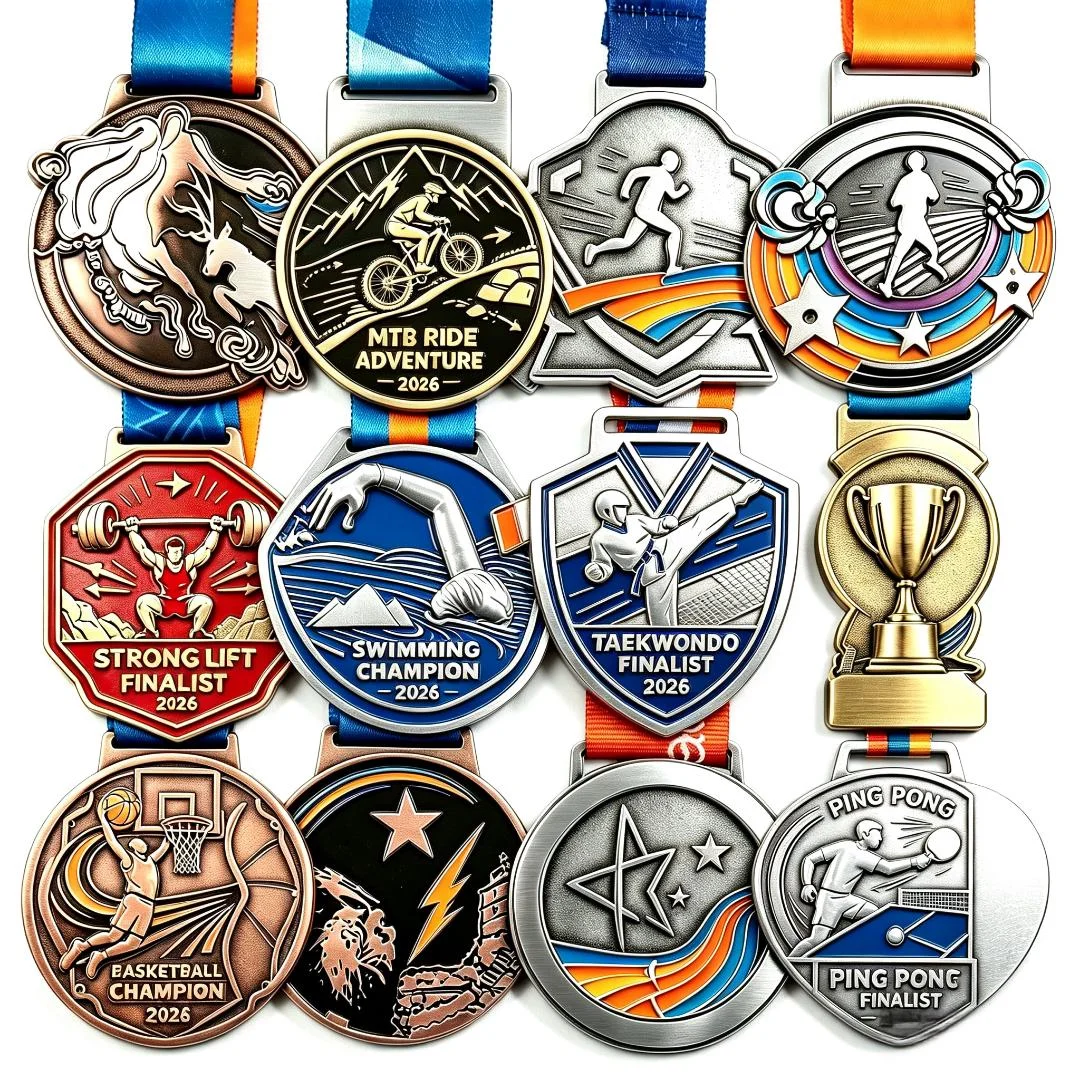 Custom Medal Custom Running Medals Multi Shaped Enamel Medals for Sports Music Dance Tournament Award Ceremonies