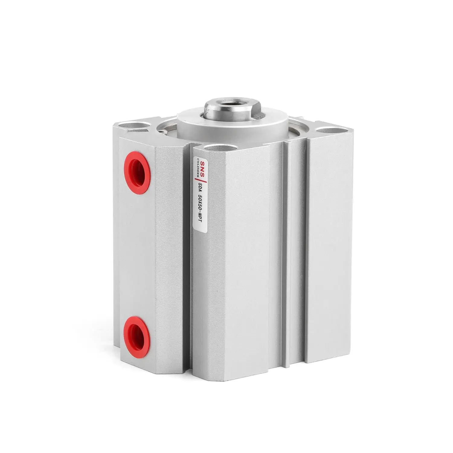 SNS Pneumatic 50mm Bore 50mm Stroke NPT1/4 Small Thin Cylinder Aluminum Alloy Air Cylinder SDA50X50