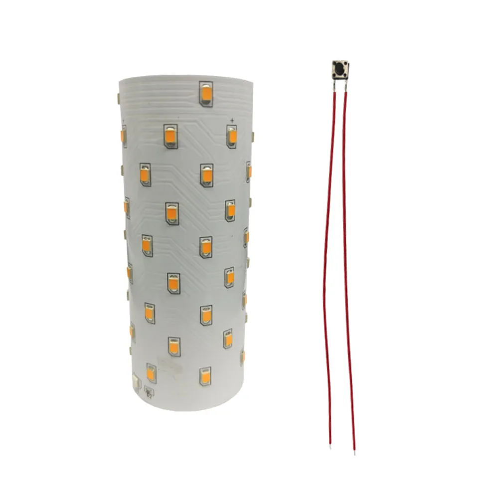 3.7V Solar Flame Lamp Board Flexible 51 LED Solar Flame Lamp Controller Battery Powered Light Circuit Board Electrical Equipment