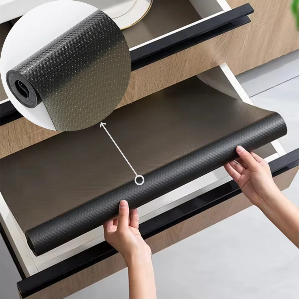 

1 шт., 11,81/19,68 дюйма, нескользящие вкладыши, многоразовые вкладыши для ящиков, моющиеся пылезащитные и нескользящие салфетки, коврики для кухонного шкафа