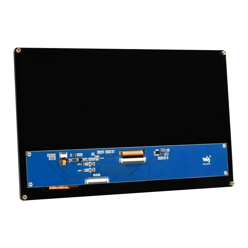 Waveshare 10.1inch Capacitive Touch LCD (F), 1024 × 600, Toughened Glass, IPS Panel