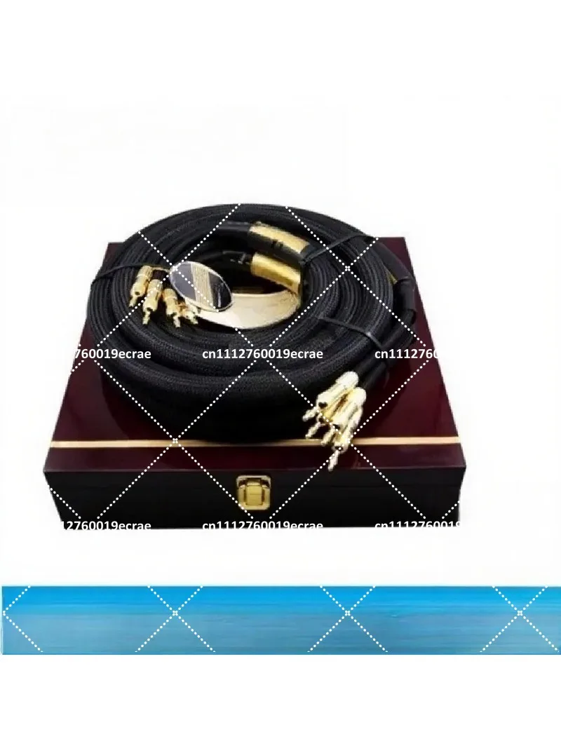 6N OCC Audiophile HIFI Speaker Cable 24K Gold-plated Banana Plug Top Level Speaker Cable 25MMx2.5M LA-5101