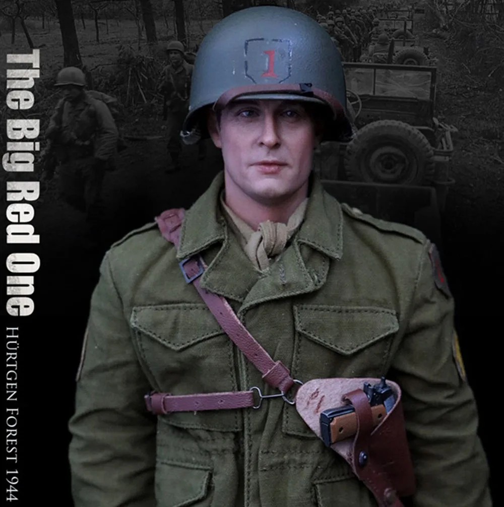 

1/6 UJINDOU UD9017 WWII The Big Red One U.S. Army Infantryman Hürtgen Forest 1944 M1 Helmet with Inner Net Cap Fit 12" Action