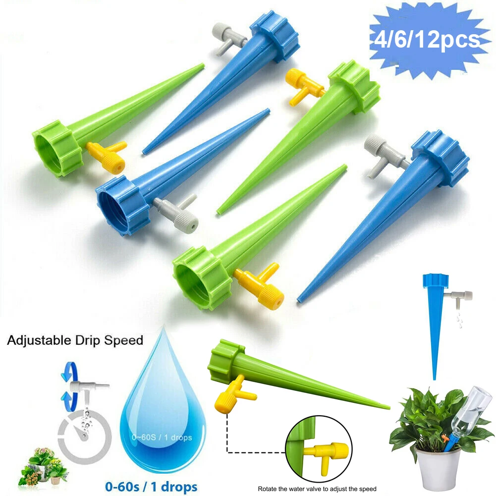 

4-18pcs automatic irrigation dripper plant watering nail set indoor and outdoor garden flower plant slow release control switch