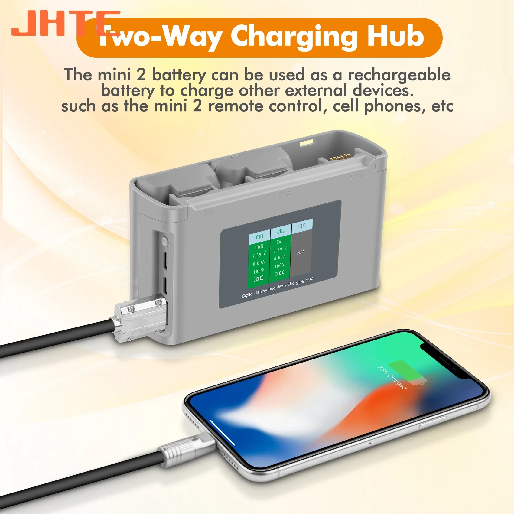 JHTC Charger For DJI Mini 2 SE Battery Charger Intelligent Flight Drone Accessories For DJI Mini SE