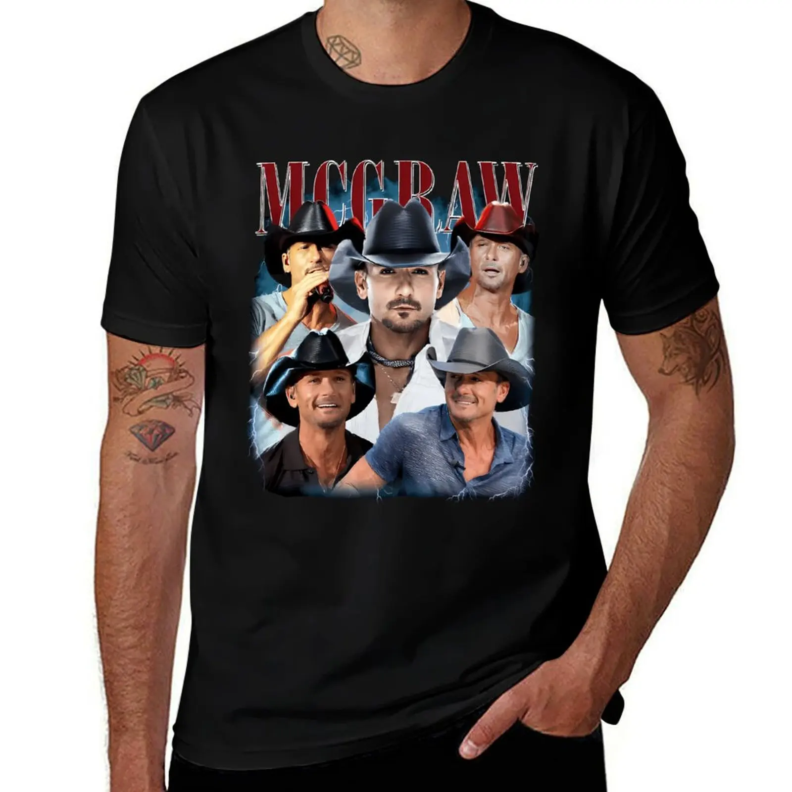 

Tim Mcgraw Vintage T-Shirt Christmas Theme Tee Top