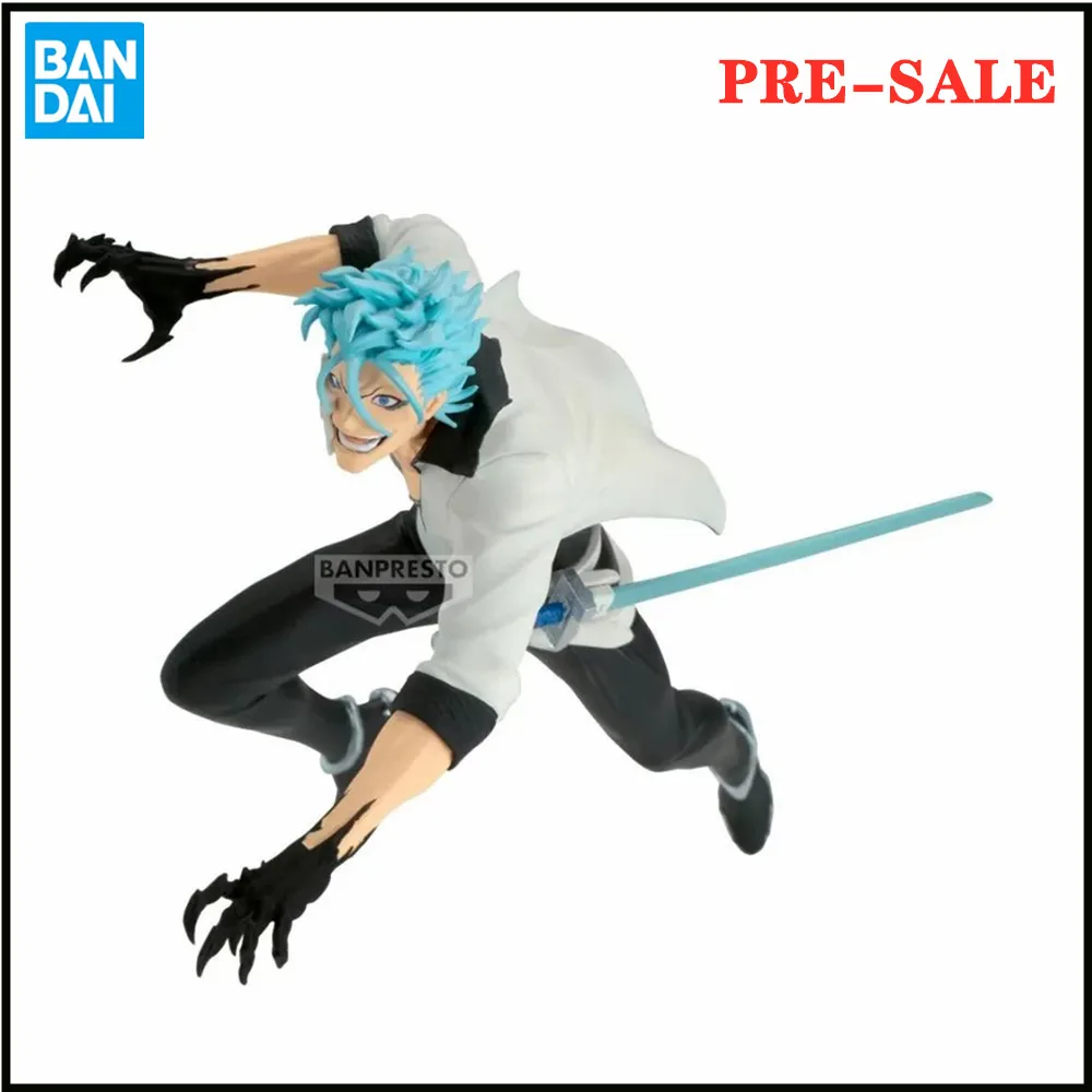 Original Bandai Anime Figure BLEACH VIBRATION STARS-GRIMMJOW JAEGERJAQUES PVC Action Figurine Collector Toys Banpresto 17cm