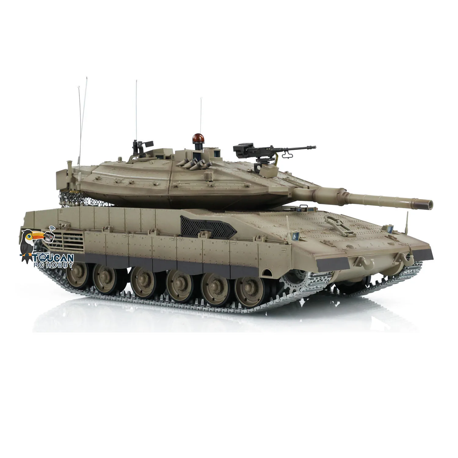 1/16 RC Tank Heng Long IDF Merkava MK IV 3958 360° Turret Rotary Upgrade Version TK-7.0 Metal Tracks Model Toy TH22647