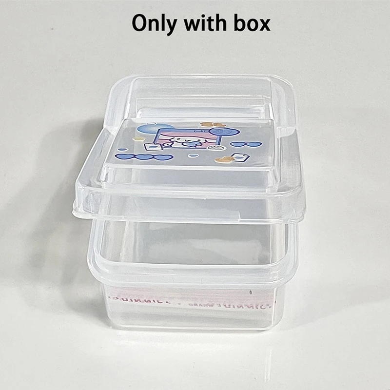 1PCS Collection Container Case Plastic Transparent Storage Box Small Clear Store box With Lid jewelry Finishing Accessories