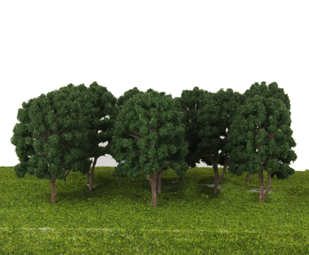10x Alberi modello Ferrovia Tavolo Paesaggio LAYOUT Decor Scala 1:100 HO OO