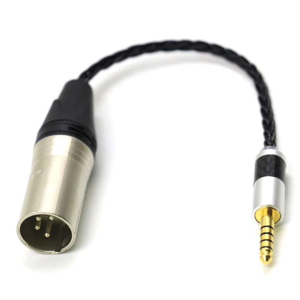 

New 7N OCC Silver 4.4mm Male to 4pin XLR Balanced Male Audio Adapter Cable 4.4 TRRRS TO XLR Connector