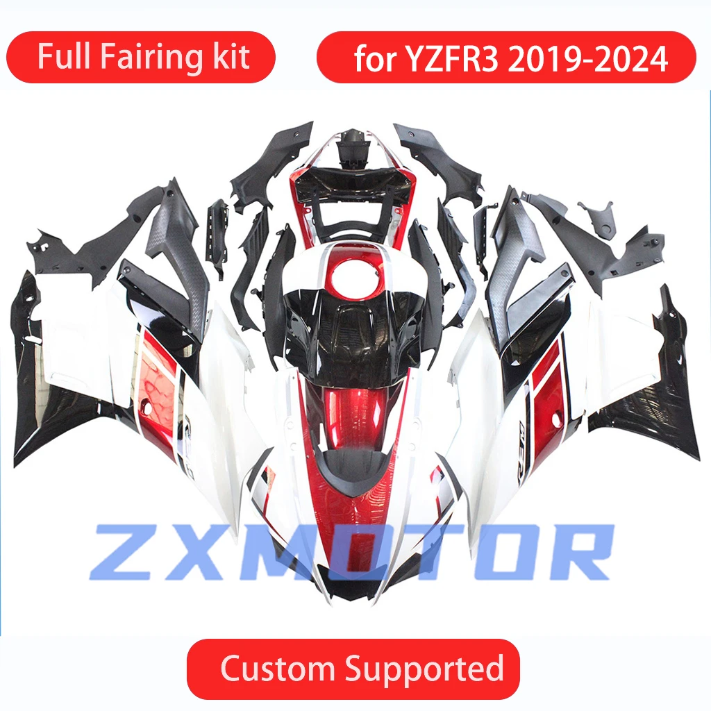 Injection Fairing Set YZF R3 2019 2020 2021 2022 2023 2024 Plastic Kit Covers Fairings for YAMAHA YZFR3 19-24