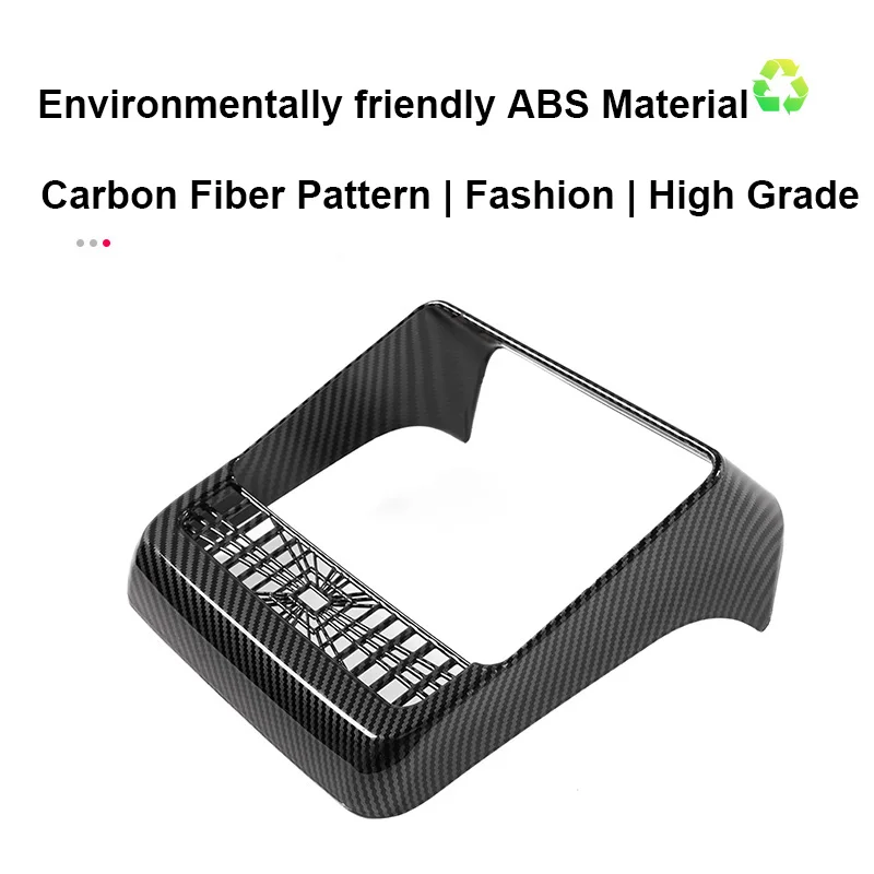 غطاء كسوة مخرج الهواء الخلفي لتسلا ، واقي الإطار ، ألياف الكربون ABS ، لوحة مكيف ، طراز جديد 3 ، هايلاند ، ملحقات الإطار