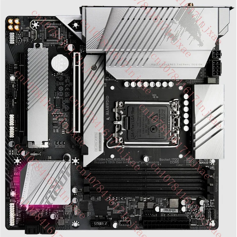 Para placa base GIGABYTE B760M AORUS ELITE AX LGA1700 Intel B760 M-ATX con DDR5.