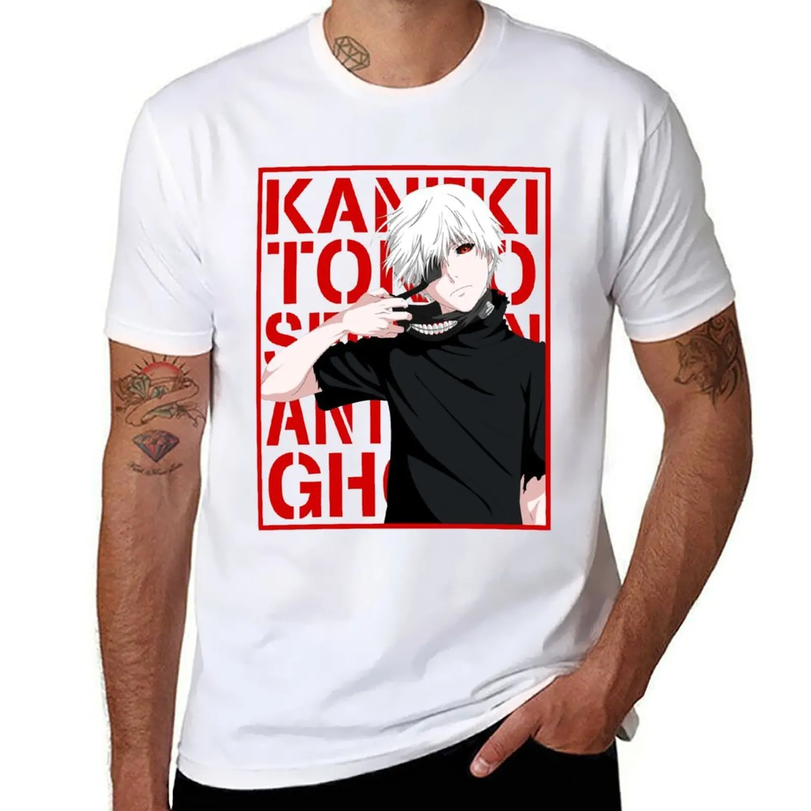 

shirt t graphic t Kaneki mens plain t logo shirts Ken T-Shirt man essential shirt