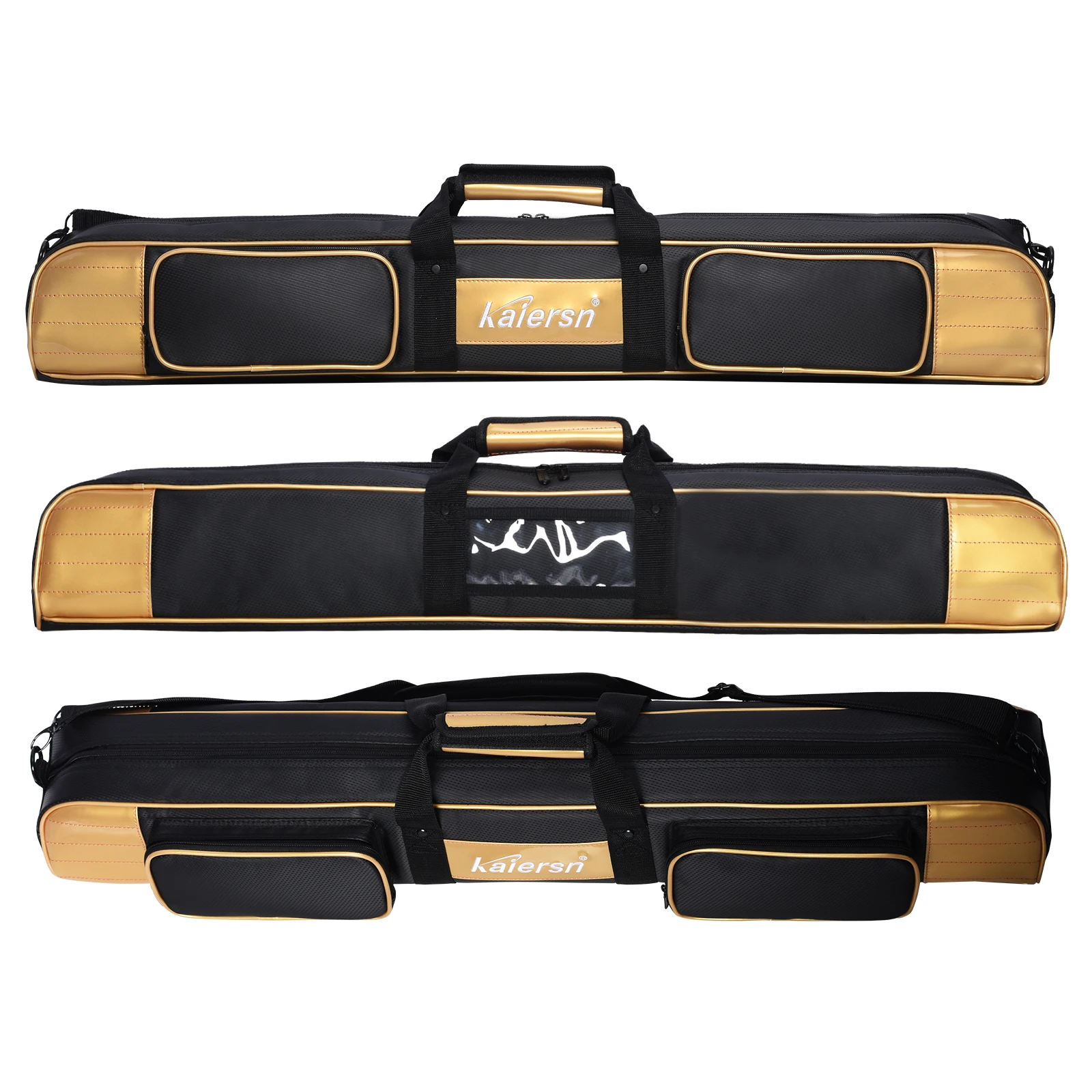 Premium-PU-Park-Golfschlägertasche mit einer Schulter, leichte Tragetasche für 2-Park-Golfschläger, Bälle, Handschuhe, Telefon und Zubehör – Detail 5