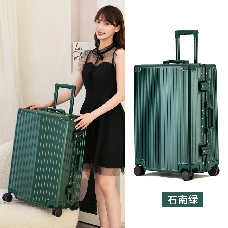 Universal Wheel Luggage Women's Aluminum Frame Trolley Case Men's Ins Internet Hot New Password Travel Suitcase Boarding Bag