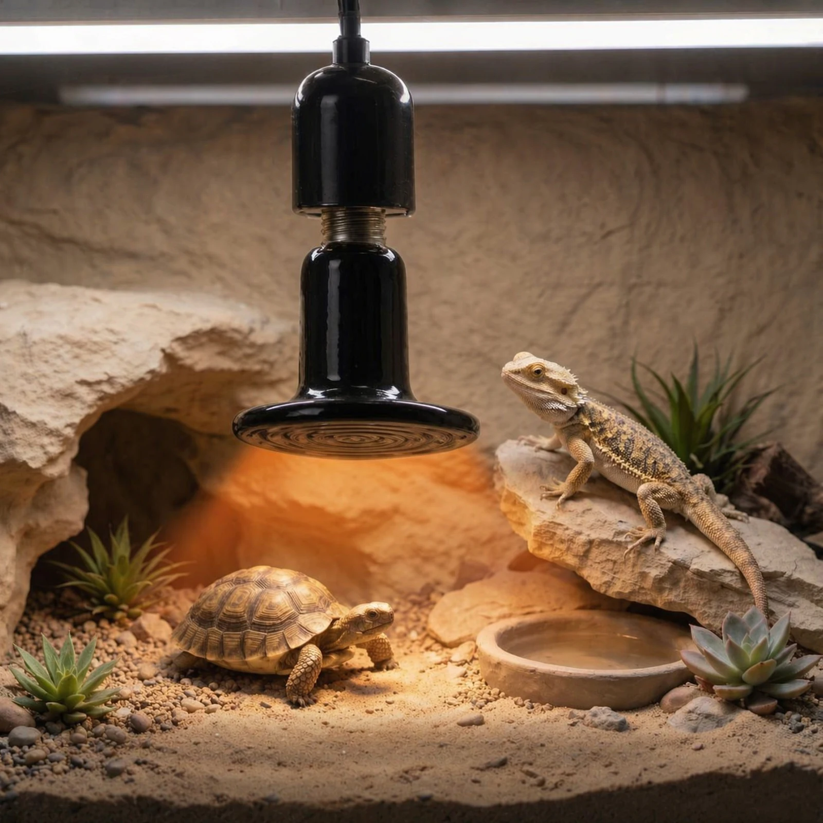 1/3PC Ceramic Heating Thermostatic Lamp E27 Base Pet Basking Light Reptile Warming Lamp for Turtle Lizard  25W/50W/75W/100W 220V