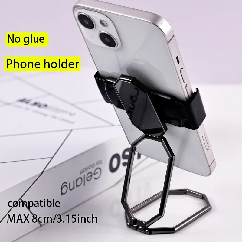 Uniwersalny regulowany uchwyt na telefon komórkowy na podpórce na biurko 360 stopni obrót pierścienia składany stojak na telefon komórkowy dla iPhone 15 14 13 Xiaomi