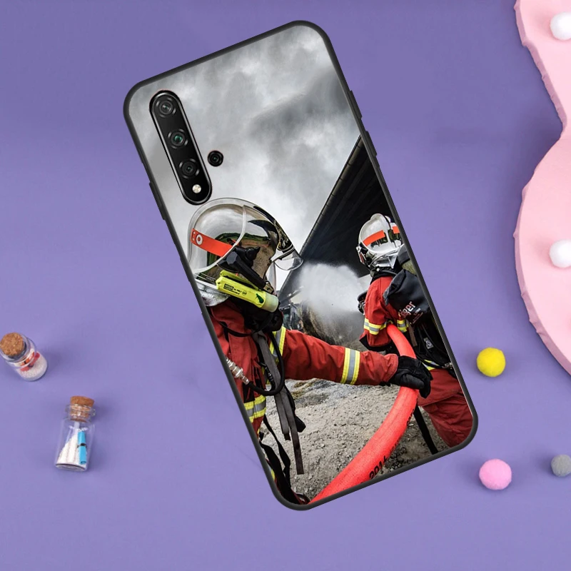 Firefighter Heroes Fireman Case For Huawei Nova 11i 3i 7i 5T 11 9 10 SE Y60 Y61 Y70 Y90 Y91 P20 P40 Lite P30 Pro Cover