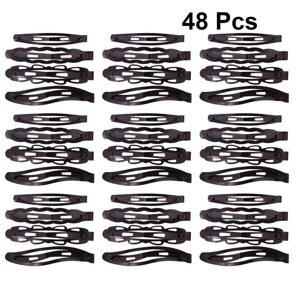 

48Pcs Steel Hair Clips Women Durable Bang Barrette Classic Design Fashion Hairpins Girls Travel Gift Steel Hair Clips