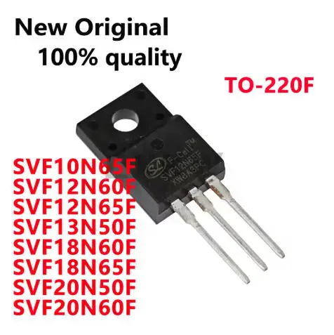 10PCS  SVF10N65F SVF12N60F SVF12N65F SVF13N50F SVF18N60F SVF18N65F SVF20N50F SVF20N60F TO-220F Ship Immediately