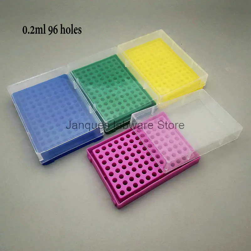 4pcs/lot 0.2/0.5/1.5 or 2/5/10 or 15/50ml plastic Centrifugal tube Storage Rack Lab 50/72/96/100 holes PCR tube PP Storage Box