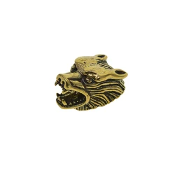 retro Brass Large Wolf DOG Head Screw Back Concho rivet Leather craft Decor Belt Saddle Blanket Hats Wallet pet dog leash