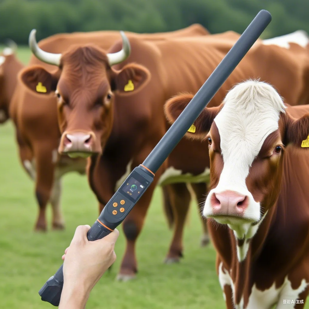 

Handheld RFID Ear Tag Reader with BT4.0 & USB, FDX-B HDX Compatible, Built-in Temperature Sensor for Cattle