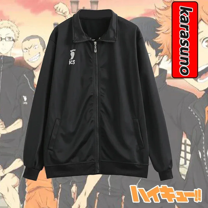 ss13 هيناتا شويو Haikyuu تأثيري حلي سترة معطف السراويل شعر مستعار Karasuno المدرسة الثانوية الكرة الطائرة نادي موحدة موحدة