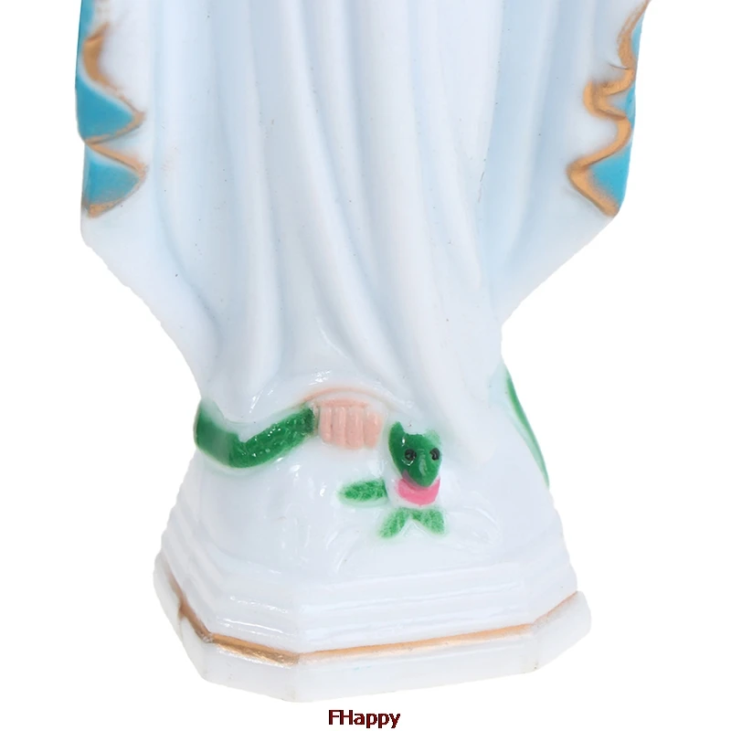 Catholic Virgin Mary Statue Figure Handmade Figurine Religious Gift Xmas Desktop Home Decorative Ornaments