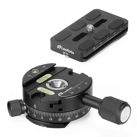Leofoto PAN-01 60mm Diameter Extended Knob Panoramic Clamp Mount Arca-Swiss Standard Quick Release