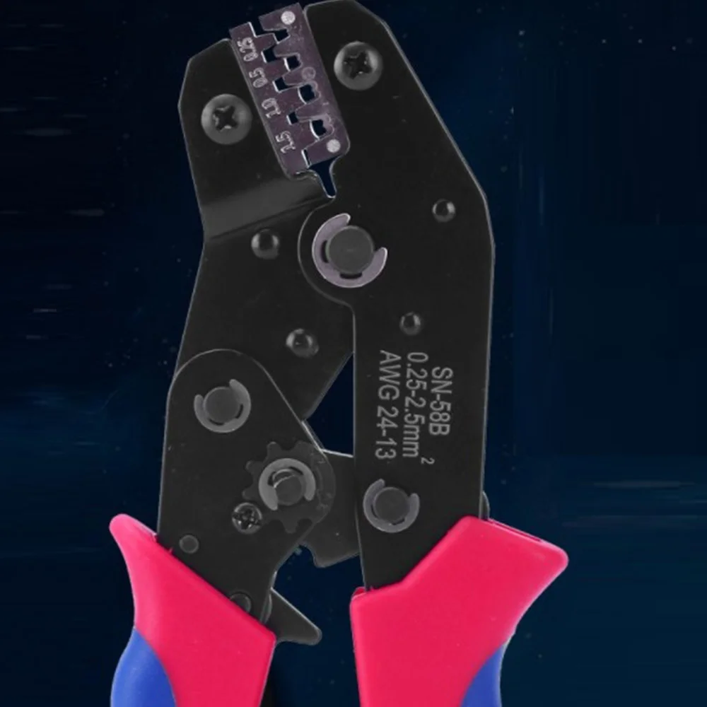 Trending Now SN-58B Ratchet Crimping Plier Crimper Tool 0.25-2.5mm² AWG24-13 for Terminal Wire Electrical Pliers