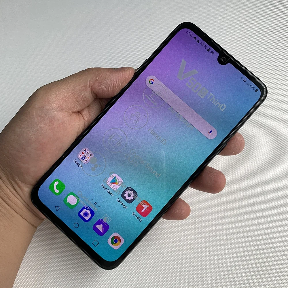 T�l�phone mobile original LG V50S ThinQ V510N 5G, 8 Go + 256 Go, smartphone Android, appareil photo 32 MP, 4G LTE, lecteur d'empreintes digitales, LG V50S ThinQ