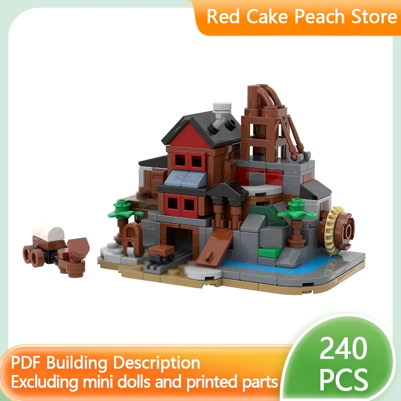 

Popular Game Model MOC Building Bricks Scene Of A Small Mine Modular Technology Children Holiday Gifts Assemble Toys Suit
