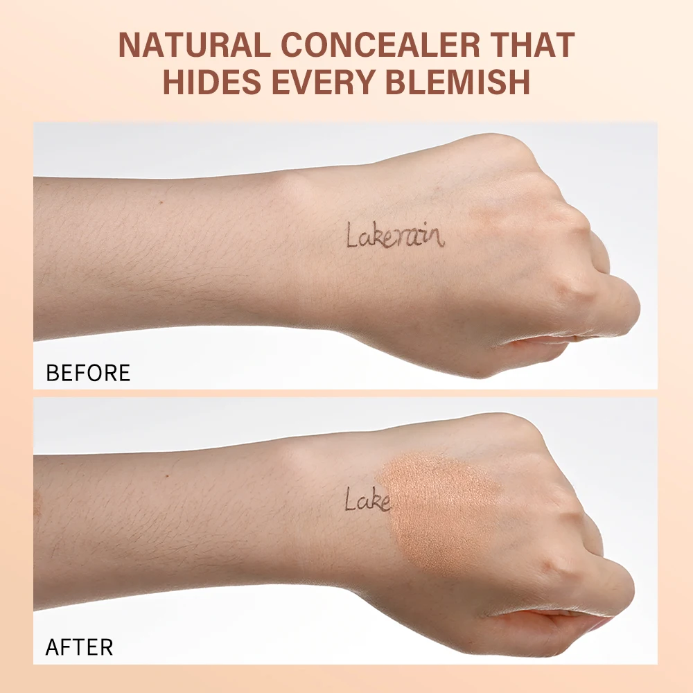 Die Haut korrigiert, hellt dunkel auf. Aufheller unter den Augen. Verbergen und hellt die Ringe auf. Nährt nackte Bräunungsfarben. Concealer-Make-up